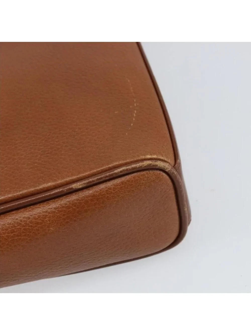 Authentic Burberrys Shoulder Bag Leather Brown Gold - Picture 5 of 16